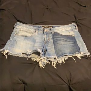 Express denim cutoff shorts